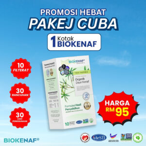 PAKEJ CUBA ( 1 KOTAK BIOKENAF )