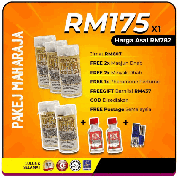 PAKEJ MAHARAJA ( 5 BOTOL + 2 MINYAK + 1 PERFUME)