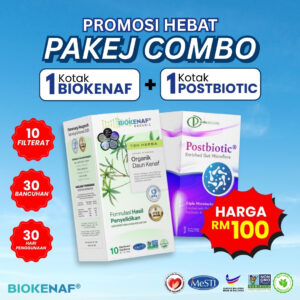 PAKEJ COMBO ( 1 KOTAK BIOKENAF + 1 KOTAK POSTBIOTIK )